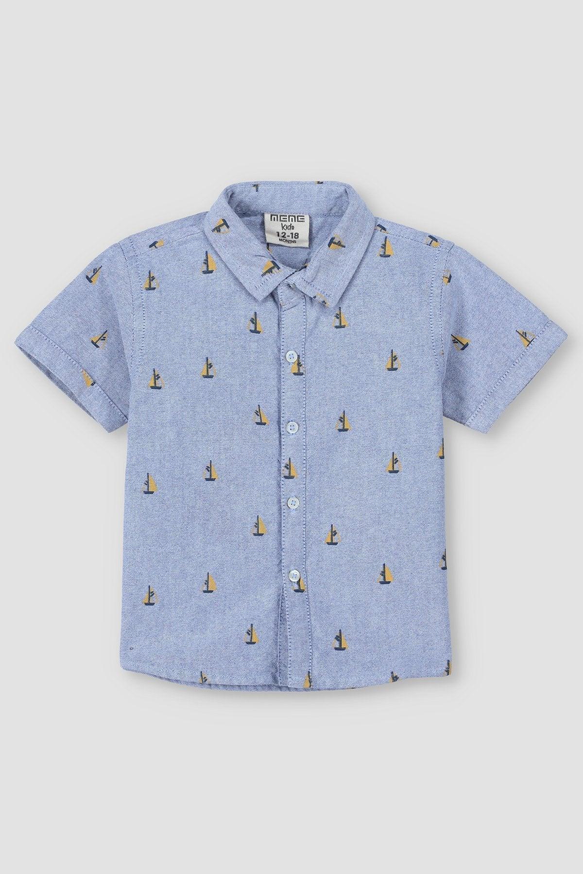 Ship Chambray Shirt For Baby Boy - Blue - MEME
