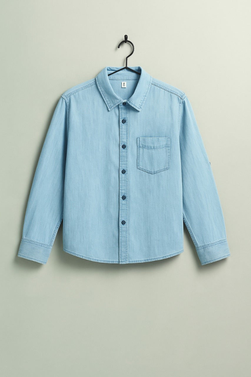 Denim Shirt for boys - Light Blue