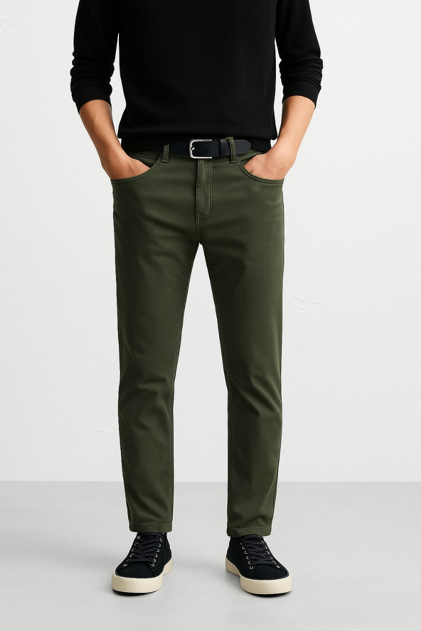 Skinny Fit Jeans For Men - Deep Lichen