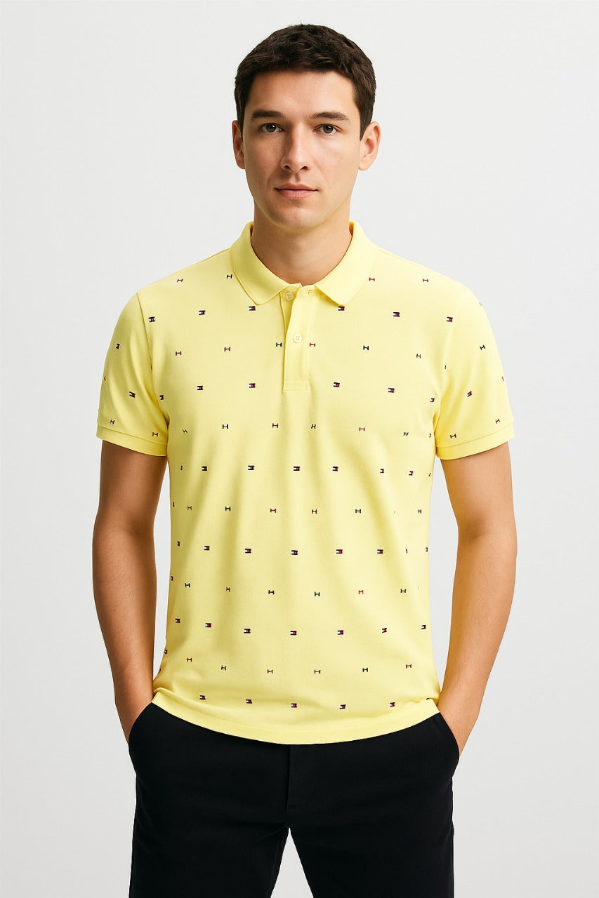 Polo T-Shirt For Men - Yellow