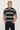 Stripe Polo T-Shirt For Men - Navy Melange