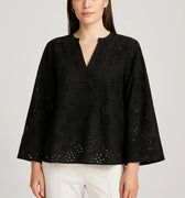 Embroidered Shirt for Women - Black - MEME