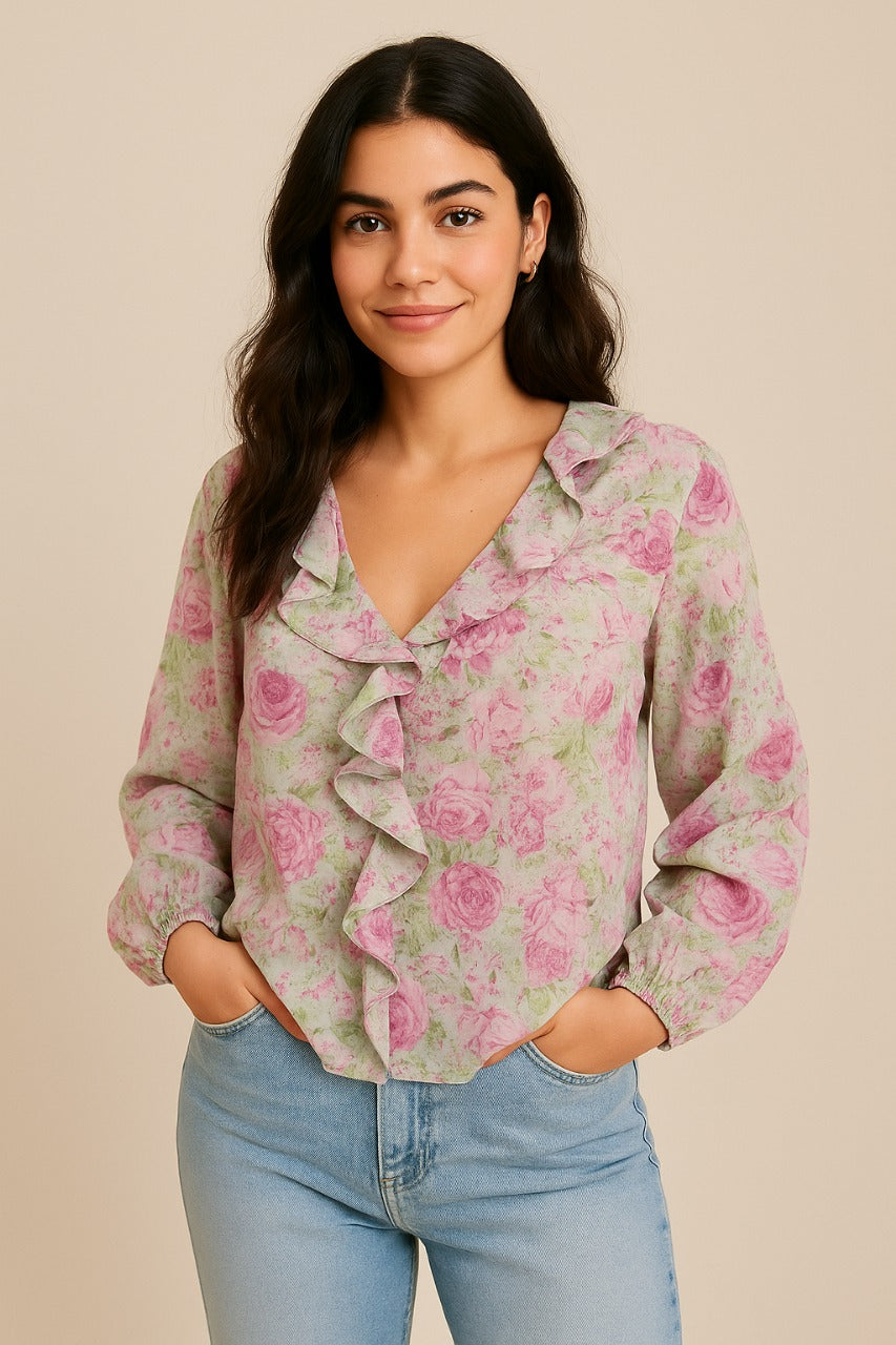 Shirt for Women - Grey Pink