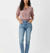 Printed Shirt For Women - Red - MEME