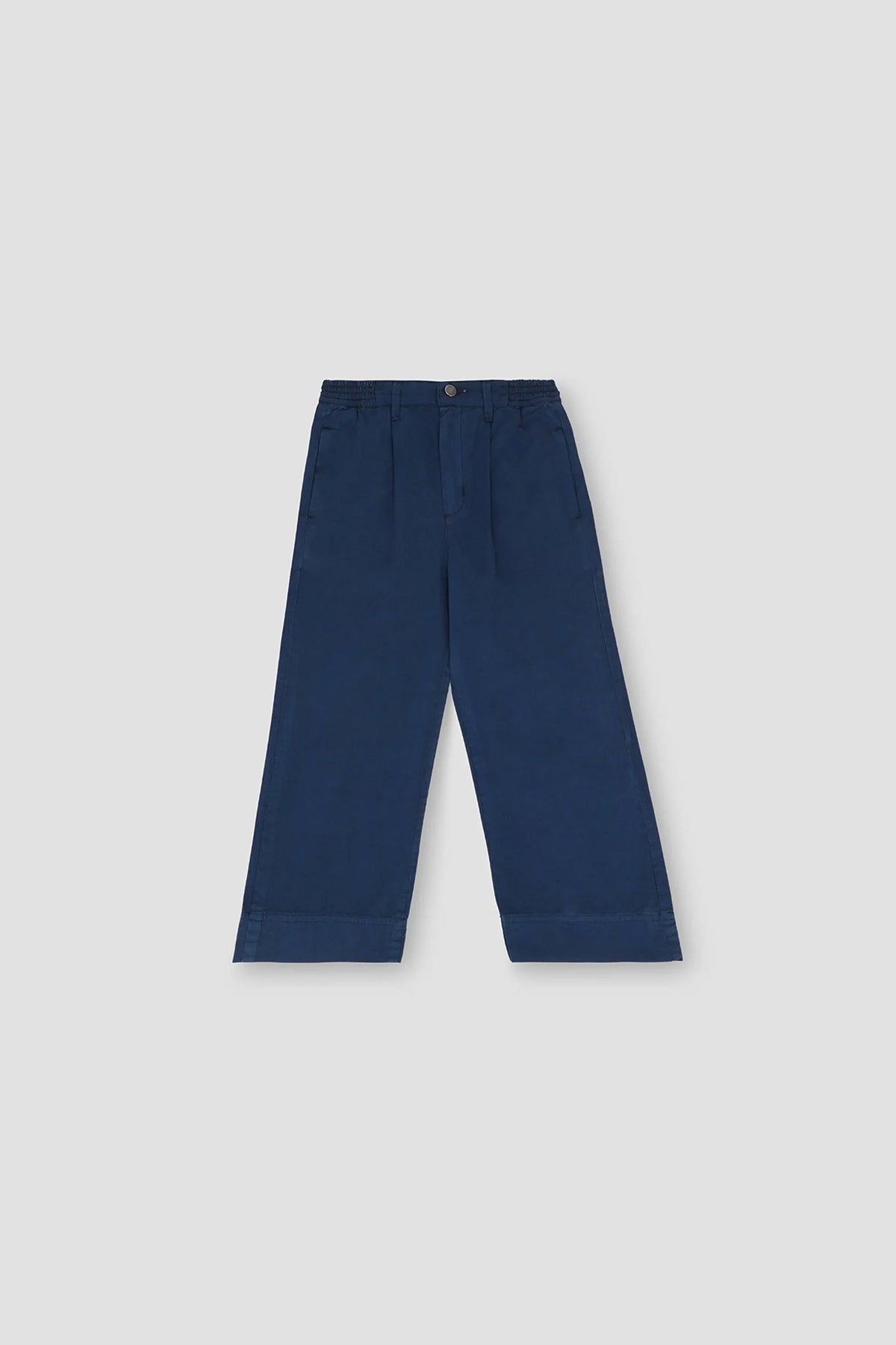 Wide Leg Chino For Girl - Navy