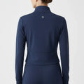Zip-Up Activewear Jacket For Women - Navy - MEME