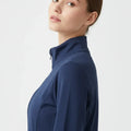 Zip-Up Activewear Jacket For Women - Navy - MEME