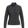 Zip-Up Activewear Jacket For Women - Anthracite - MEME