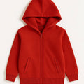 Zip-Up Hoodie For Girls - Red - MEME