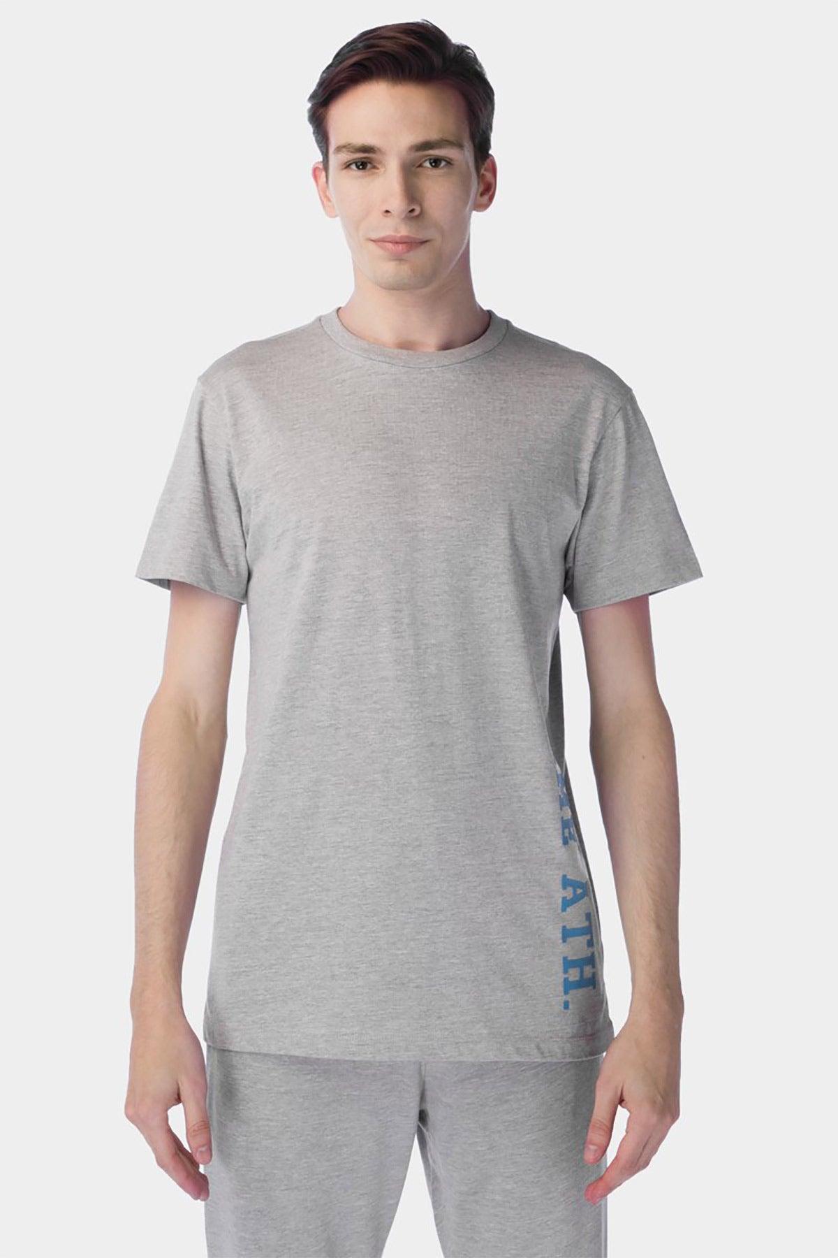 Printed T-Shirt For Men - Heather Grey