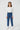 Paper Bag Denim Jeans For Girl - Mid Blue - MEME