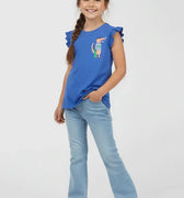 Graphic T-Shirt For Girl - Blue - MEME