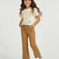 Wide Leg Chino For Girl - Redwood - MEME