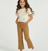 Wide Leg Chino For Girl - Redwood - MEME