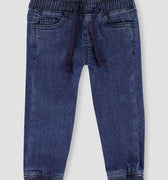 Leo Medium Wash Denim Jogger Pants 