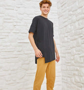 Crew Neck Basic T-Shirt For Men - Black - MEME