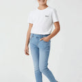 Light Wash Denim Jegging For Girl - Light Blue - MEME