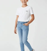 Light Wash Denim Jegging For Girl - Light Blue - MEME