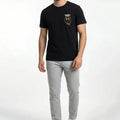 Printed T-Shirt For Men - Black - MEME