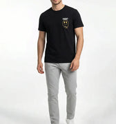 Printed T-Shirt For Men - Black - MEME