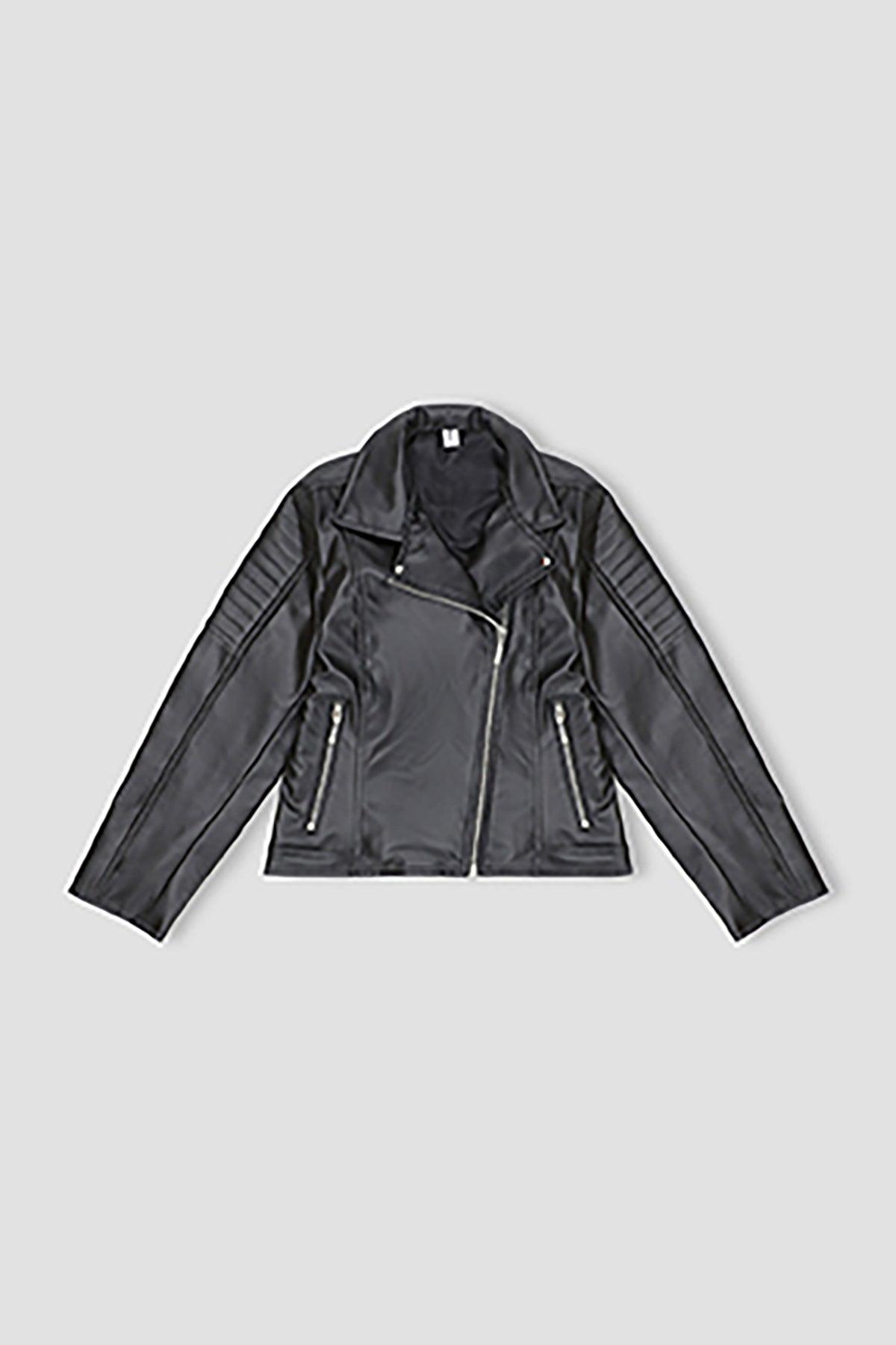 Girl's Leather Biker Jacket 