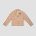 Girl's Suede Biker Jacket 