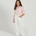 Striped Shirt For Girl - Pink - MEME