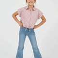 Printed Shirt For Girl - Purple - MEME