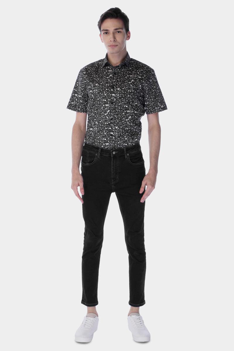 Skinny Fit Jeans For Men - Black