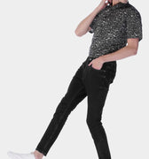 Skinny Fit Jeans For Men - Black - MEME