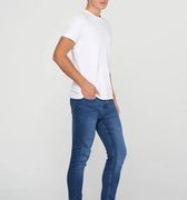 Crew Neck Solid T-Shirt For Men - White - MEME
