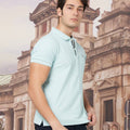 Solid Polo T-Shirt For Men - Sky Blue 