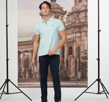 Solid Polo T-Shirt For Men - Sky Blue 