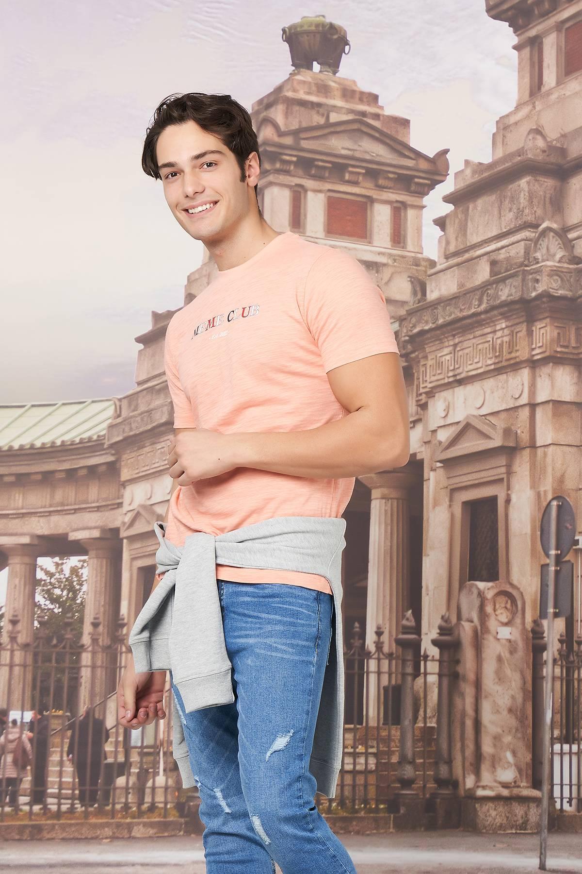 Printed T-Shirt For Men - Clay