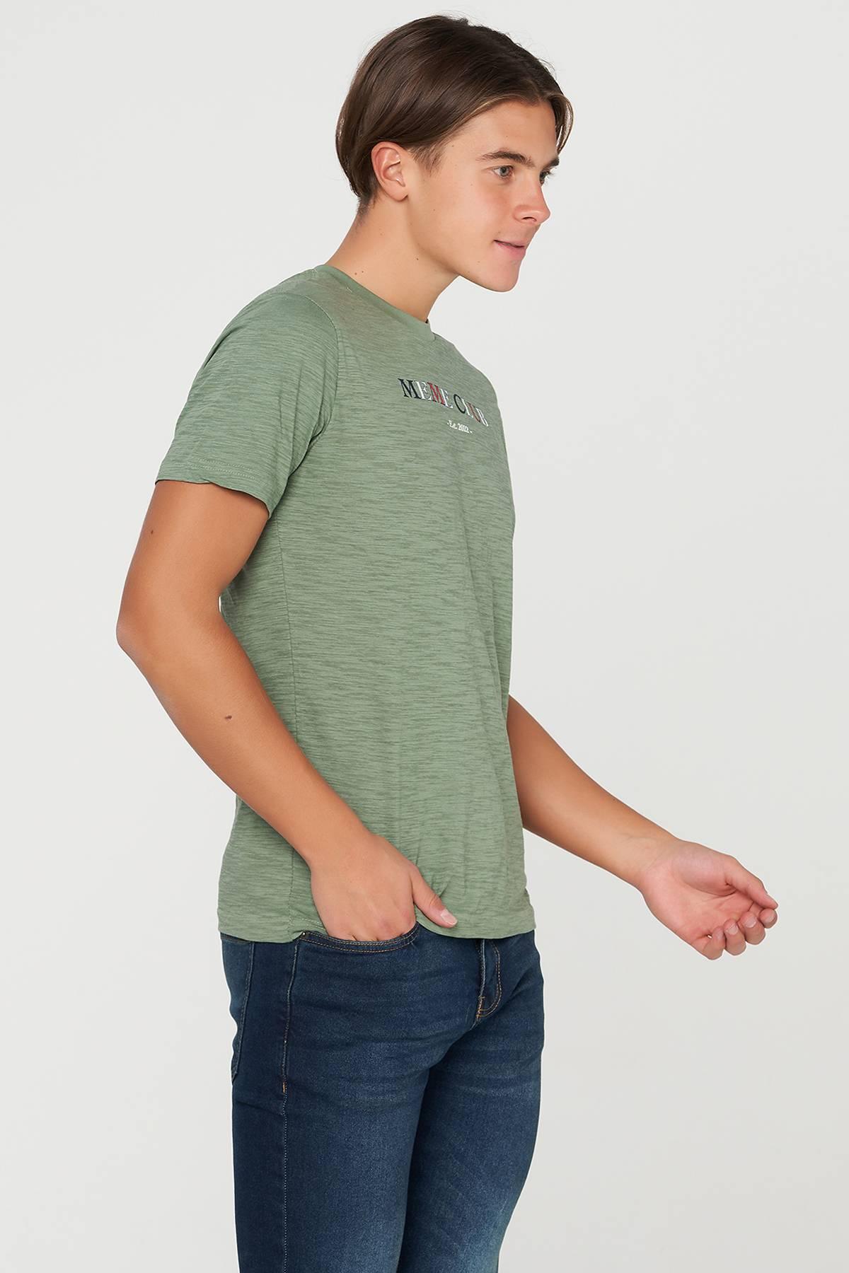 Printed T-Shirt For Men - Olive