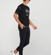 Printed T-Shirt For Men - Black - MEME