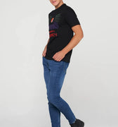 Printed T-Shirt For Men - Black - MEME