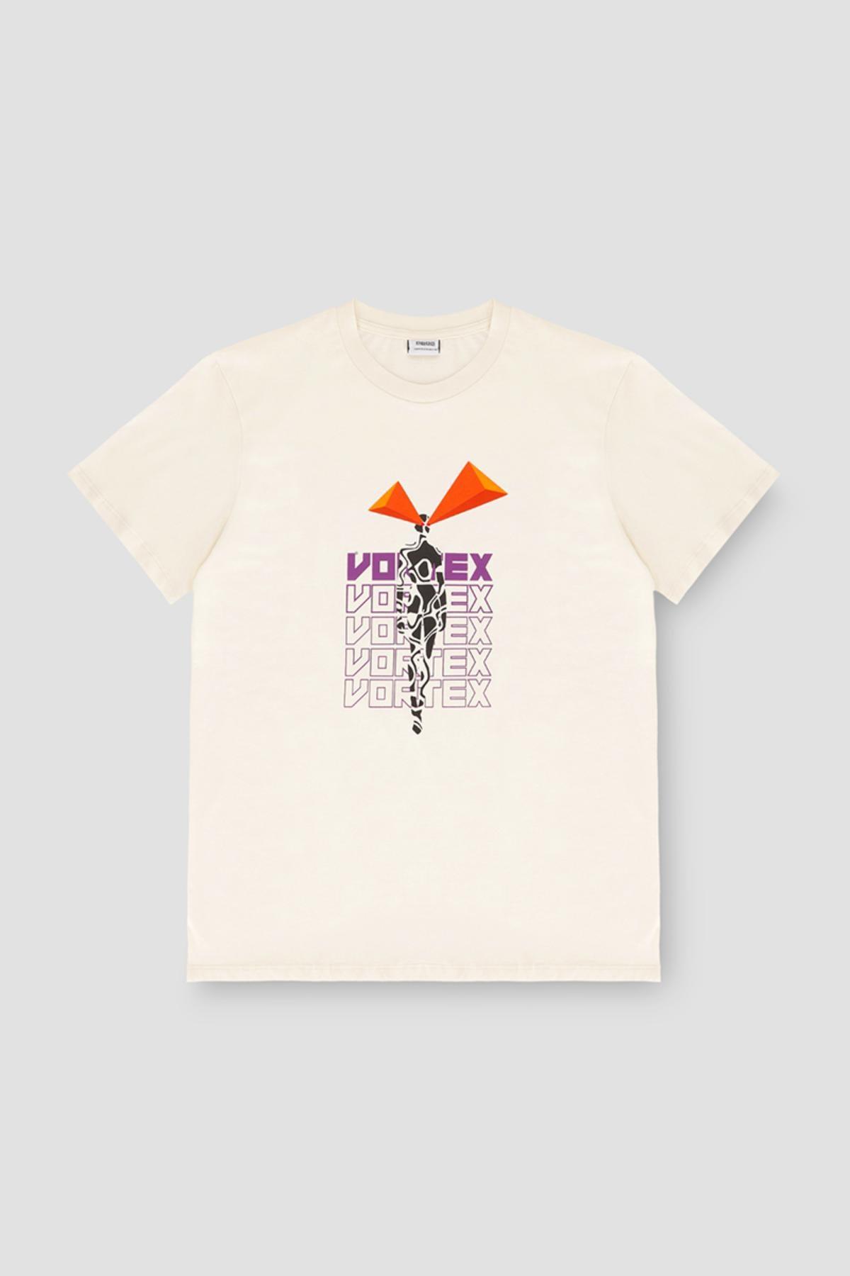 Printed T-Shirt For Men - Coconut Milk