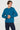 Solid Sweatshirt For Men - Peacock Blue