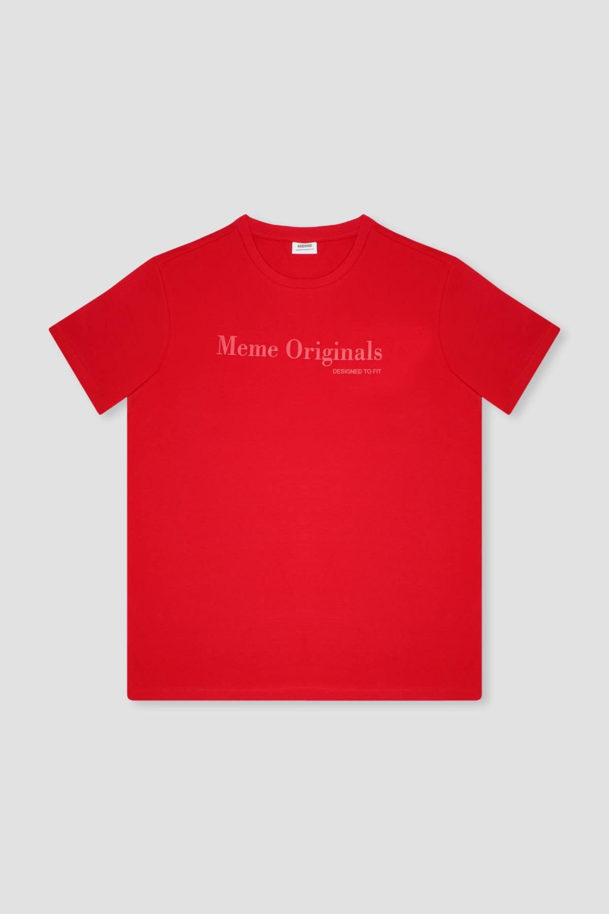 Printed T-Shirt For Men - Red