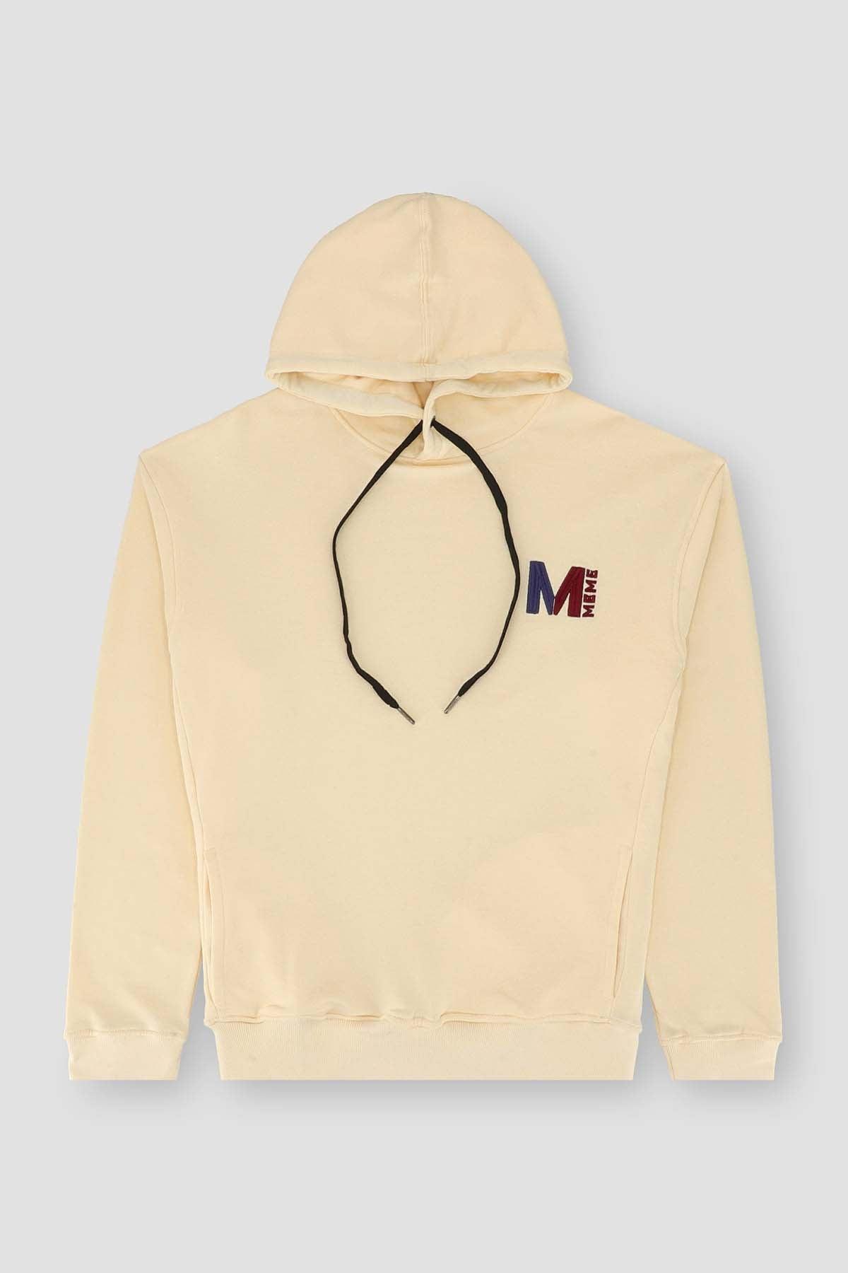 Meme Hoodie For Men - Ecru