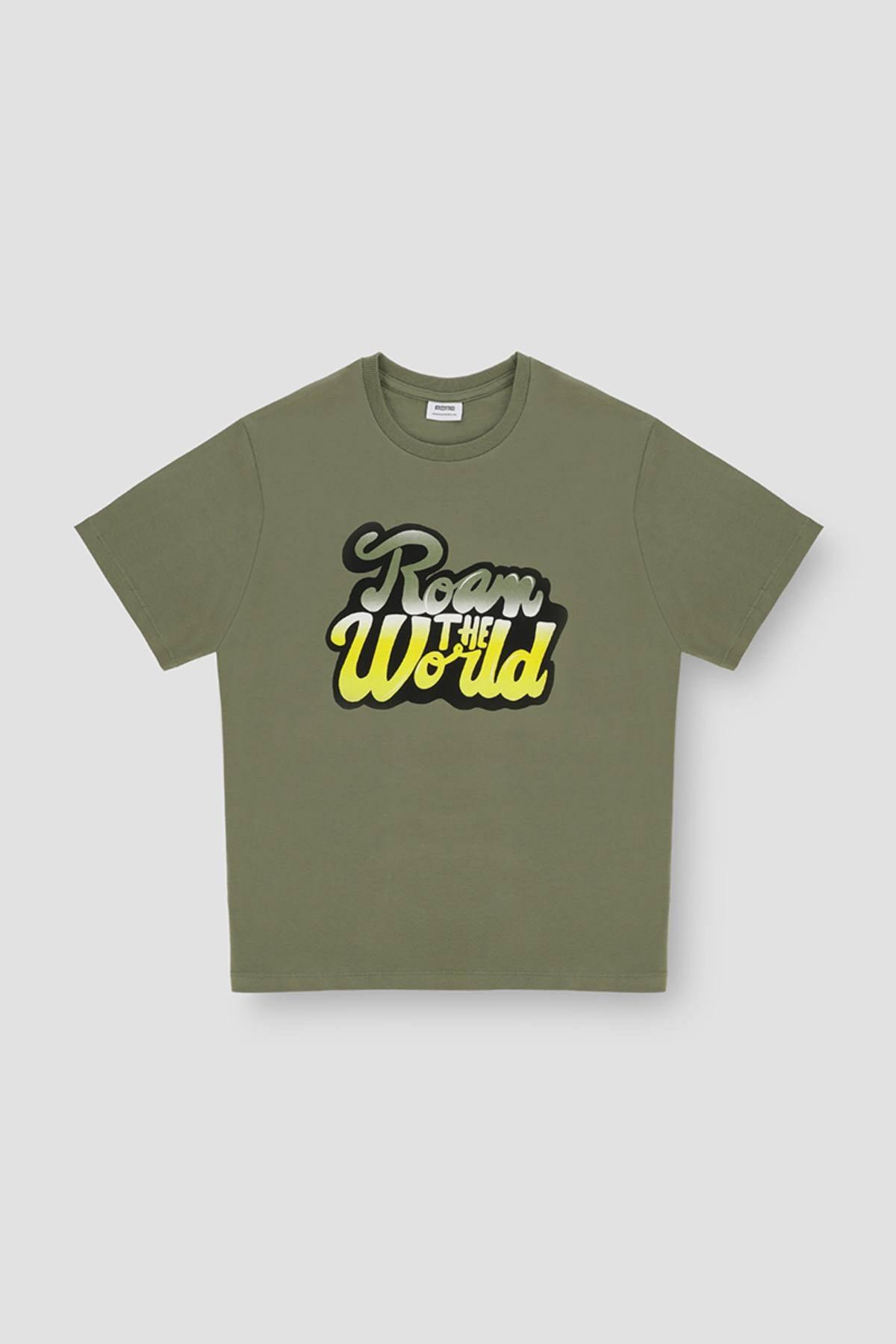 Printed T-Shirt For Men - Deep Lichen