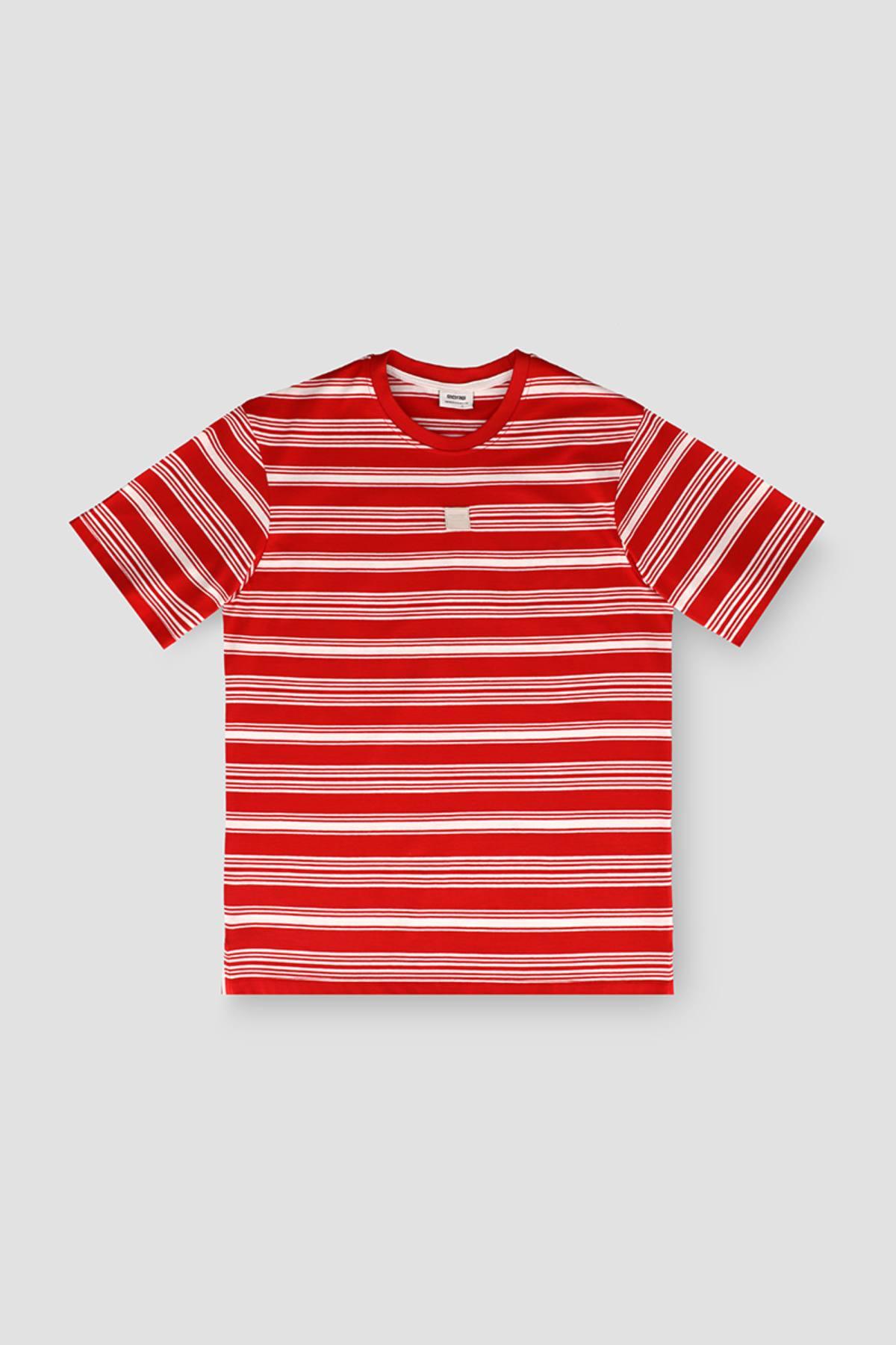 Stripe T-Shirt For Men - Red