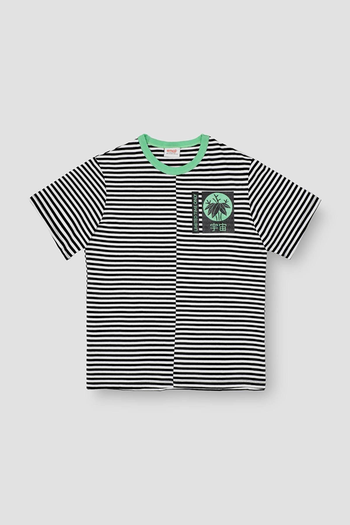Stripe T-Shirt For Men - Green