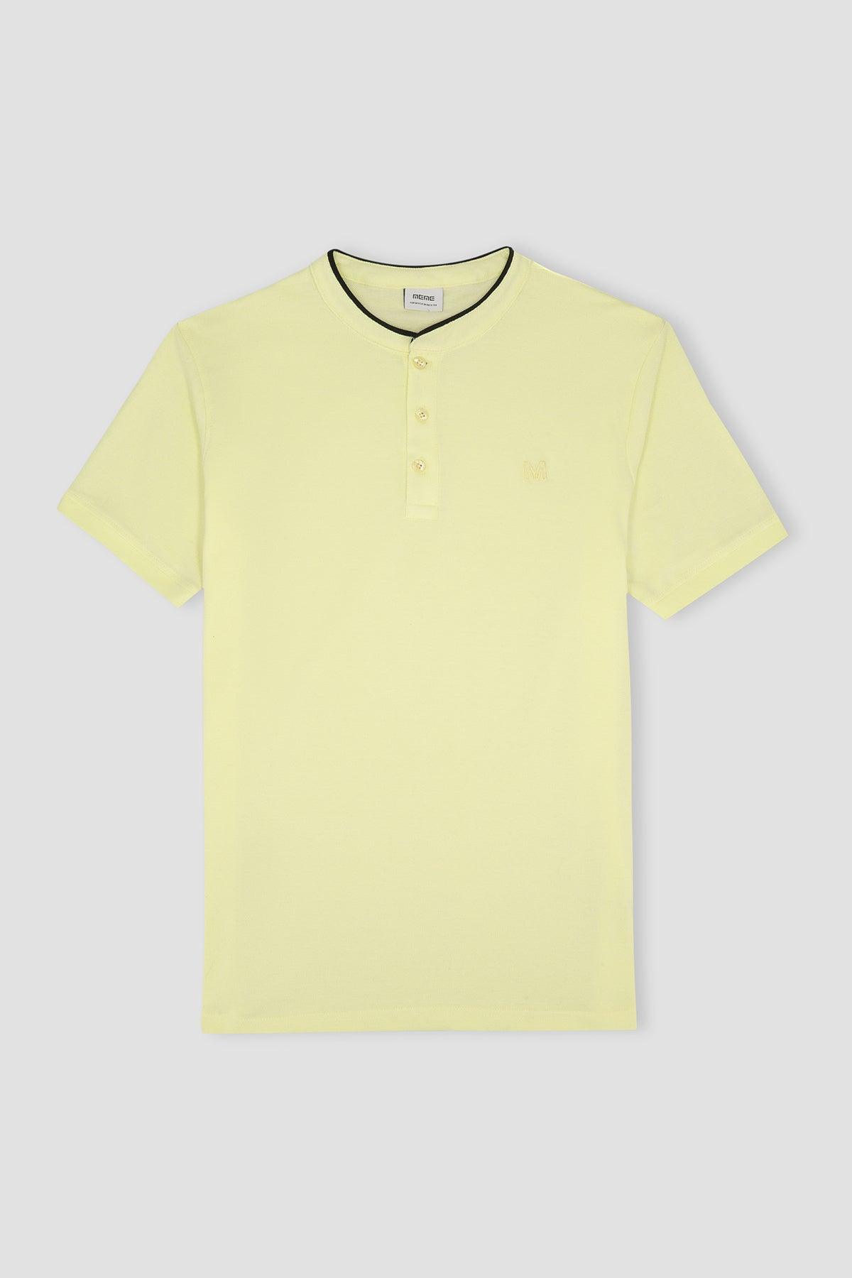 Henly Polo T-Shirt For Men - Yellow
