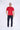 Crew Neck Basic T-Shirt For Men - Tango Red