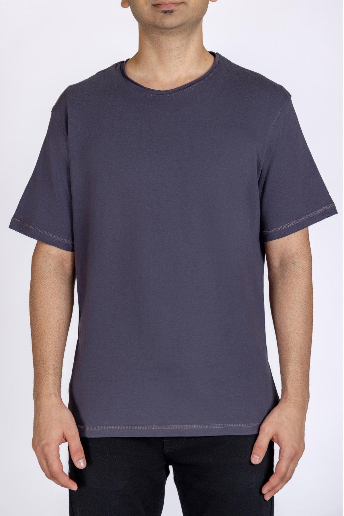 Crew Neck Solid T-Shirt For Men - Nine Iron