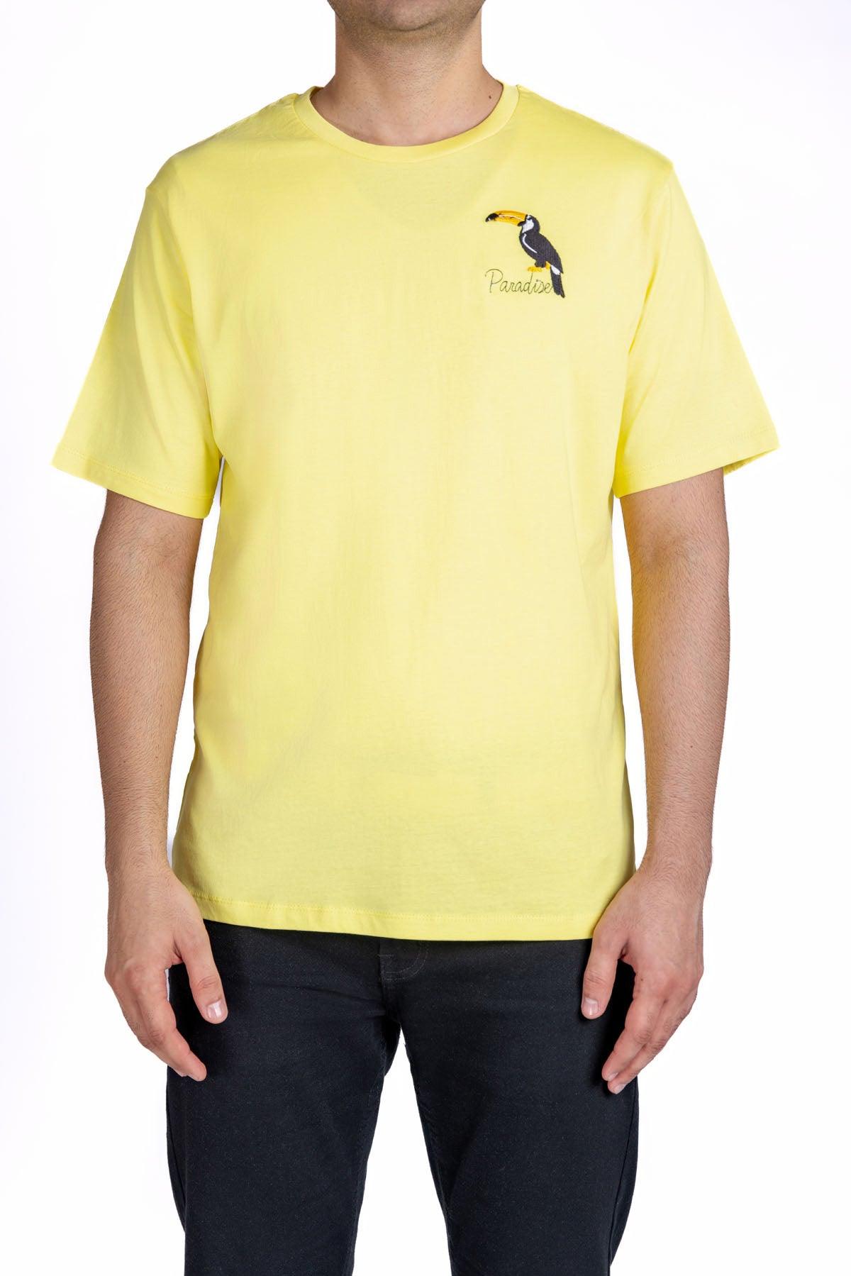 Graphic T-Shirt For Men - Sunny Yellow