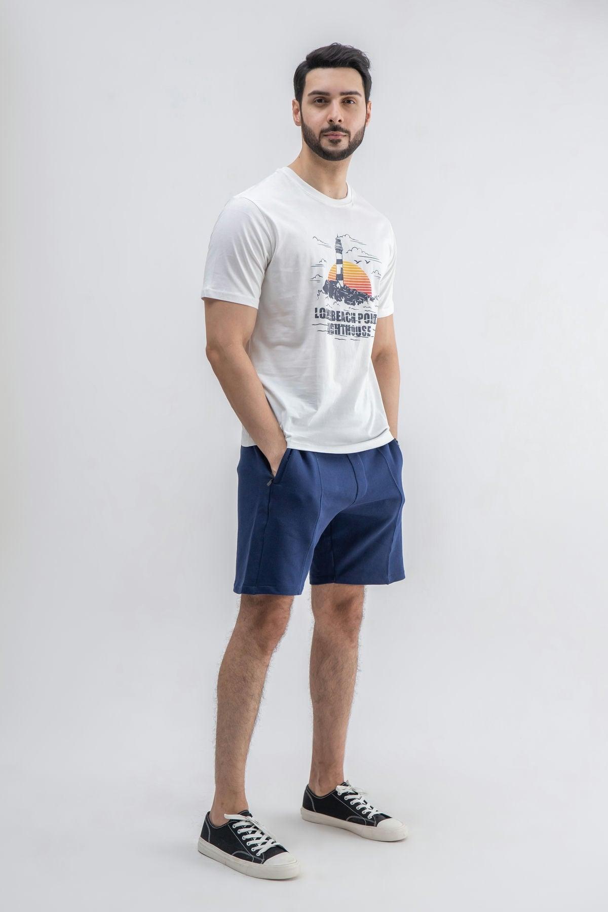 Graphic T-Shirt For Men - White
