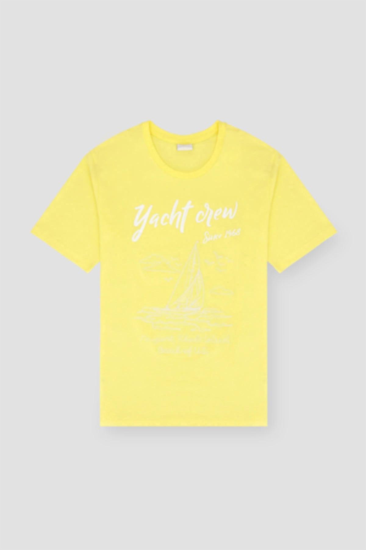 Printed T-Shirt For Men - Sunny Yellow